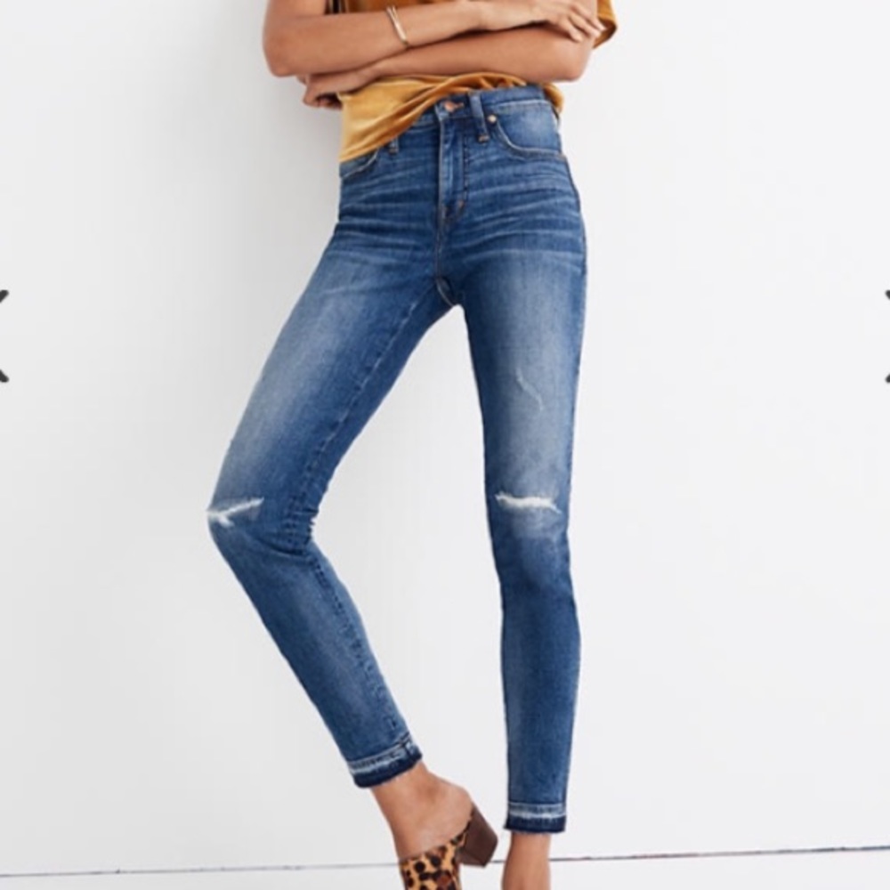 Madewell 9-inch high rise skinny jean